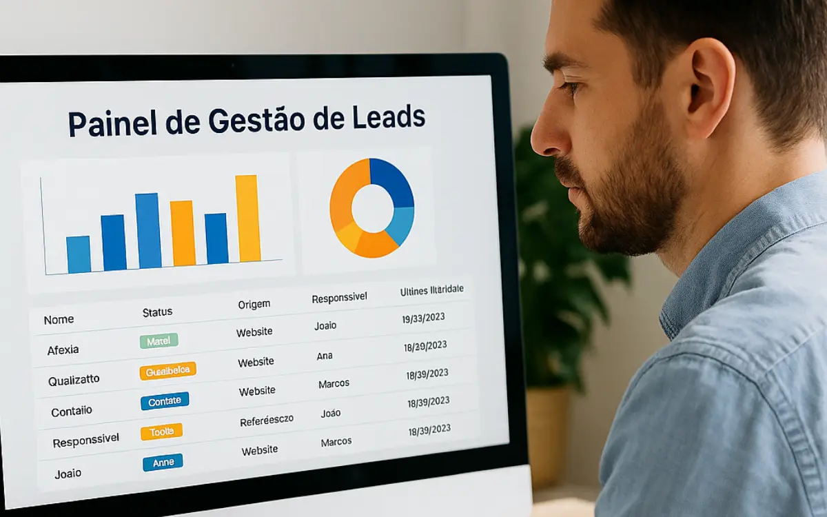 Painel de Gestão de Leads